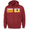 Washington Redskins Majestic Touchback Full Zip Hoodie Burgundy