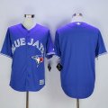 MLB Men Toronto Blue Jays Blank Blue New Cool Base Stitched Jersey