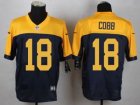 Nike Green Bay Packers #18 randall cobb yellow-blue jerseys[Elite]