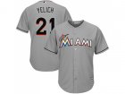 Youth Miami Marlins #21 Christian Yelich Grey Cool Base Stitched MLB Jersey