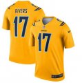 Nike Chargers #17 Philip Rivers Gold Inverted Legend Jersey