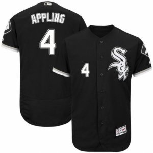 Men\'s Majestic Chicago White Sox #4 Luke Appling Black Flexbase Authentic Collection MLB Jersey