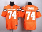 Nike Cleveland Browns #74 Cameron Erving Orange jerseys(Elite)