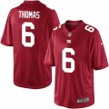 Mens Nike New York Giants #6 Logan Thomas Limited Red Alternate NFL Jersey