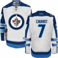 Mens Reebok Winnipeg Jets #7 Ben Chiarot Authentic White Away NHL Jersey