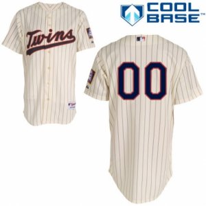 Womens Majestic Minnesota Twins Customized Replica Cream Alternate Cool Base MLB Jersey