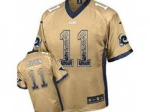 Nike St. Louis Rams #11 Tavon Austin Gold Jerseys(Elite Drift Fashion)