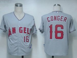 MLB Los Angeles Angels #16 Conger Grey[Cool Base]