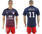 2017-18 Lyon 11 GHEZZAL Away Soccer Jersey