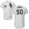 Men's Majestic Chicago White Sox #50 John Danks White Black Flexbase Authentic Collection MLB Jersey