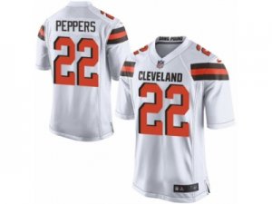 Mens Nike Cleveland Browns #22 Jabrill Peppers Game White NFL Jersey