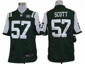 Nike NFL New York Jets #57 Bart Scott Green Jerseys(Limited)