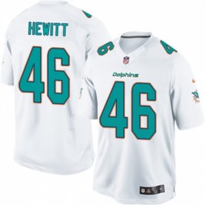 Mens Nike Miami Dolphins #46 Neville Hewitt Limited White NFL Jersey