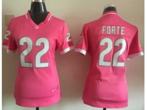 Women Nike Chicago Bears #22 Matt Forte Pink Jerseys