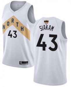 Raptors #43 Pascal Siakam White 2019 NBA Finals City Edition Swingman Jersey