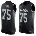 Nike Oakland Raiders #75 Howie Long Black Team Color Men Stitched NFL Limited Tank Top Jersey