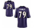 Mens Nike Baltimore Ravens #79 Ronnie Stanley Game Purple Team Color NFL Jersey