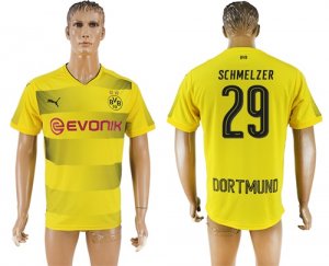 2017-18 Dortmund 29 SCHMELZER Home Thailand Soccer Jersey