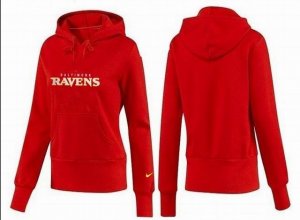 Women Baltimore Ravens Logo Pullover Hoodie-107