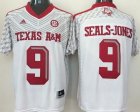 Texas A&M Aggies #9 Ricky Seals-Jones White SEC Patch Stitched NCAA Jersey