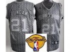 NBA San Antonio Spurs #21 Tim Duncan Grey(Static Fashion Swingman 2013 Finals Patch)