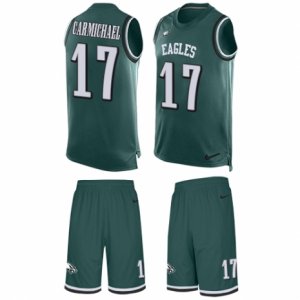 Mens Nike Philadelphia Eagles #17 Harold Carmichael Limited Midnight Green Tank Top Suit NFL Jersey