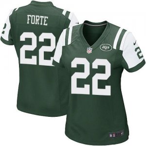 Women Nike New York Jets #22 Matt Forte Green Team Color Stitched NFL Elite Jersey