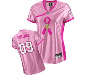 minnesota vikings #09 women pink