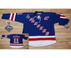 nhl jerseys new york rangers #11 messier blue[2014 stanley cup][patch C]
