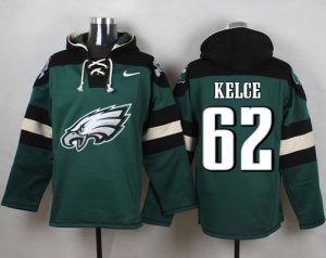 Nike Philadelphia Eagles #62 Jason Kelce Green Player Pullover Hoodie