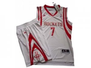 NBA Houston Rockets #7 Jeremy Lin white[Revolution 30 Swingman]& Shorts Suit