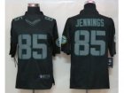 Nike NFL Green Bay Packers #85 Greg Jennings black jerseys[Impact Limited]