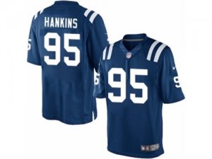 Mens Nike Indianapolis Colts #95 Johnathan Hankins Limited Royal Blue Team Color NFL Jersey