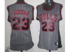 women nba chicago bulls #23 jordan grey[static fashion swingman]