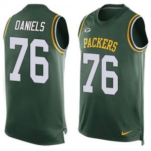 Nike Green Bay Packers #76 Mike Daniels Green Team Color Men Stitched NFL Limited Tank Top Jersey