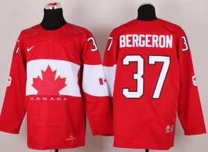 nhl jerseys team canada olympic #37 bergeron red[2014 new]