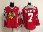 NHL chicago blackhawks #7 Brent Seabrook red jerseys