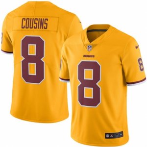 Mens Nike Washington Redskins #8 Kirk Cousins Limited Gold Rush NFL Jersey