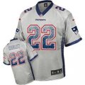 Nike New England Patriots #22 Stevan Ridley Grey Jersey(Elite Drift Fashion)