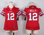 Women Nike Buffalo Bills #12 Jim Kelly red jerseys