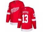 Men Adidas Detroit Red Wings #13 Pavel Datsyuk Red Home Authentic Stitched NHL Jersey