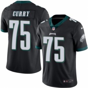 Mens Nike Philadelphia Eagles #75 Vinny Curry Limited Black Rush NFL Jersey