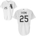 mlb chicago white sox #25 thome white(black strip)