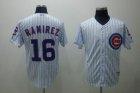 mlb chicago cubs ramirez #16 white(blue strip)