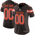 Womens Nike Cleveland Browns Customized Brown Team Color Vapor Untouchable Limited Player NFL Jersey