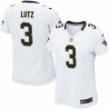 Womens Nike New Orleans Saints #3 Will Lutz Limited White NFL Jersey