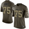 Mens Nike Los Angeles Rams #75 Deacon Jones Limited Green Salute to Service NFL Jersey