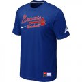 Atlanta Braves Blue Nike Short Sleeve Practice T-Shirt