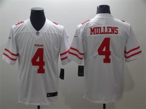 Nike 49ers #4 Nick Mullens White Vapor Untouchable Limited Jersey