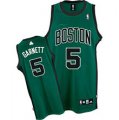 nba Boston Celtics #5 K Garnett green[black number]